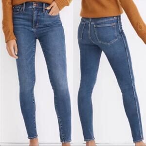 Madewell 10" High-Rise Skinny Jeans in Wendover Wash | 29